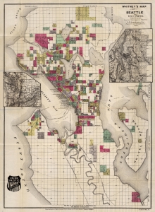 1890 W. H. Whitney / O. P. Anderson Map of Seattle