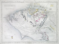 1860 Tallis Map of Sebastopol, Balaklava & the Crimean Peninsula, Russia