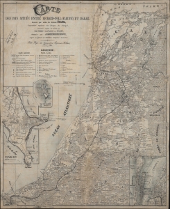1899 Pujol Map of the St. Louis - Dakar Railroad, Senegal