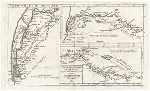 1749 Vaugondy Map of the Senegal River