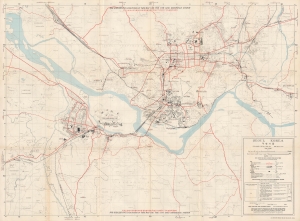 1959 Army Map Service Map of Seoul, South Korea