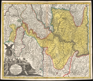 1718 Matthias Seutter map of the Kingdom of Serbia (First State)