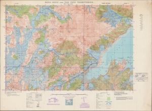 1949 War Office Map of Sha Tau Kok / Shatoujiao, Shenzhen - Hong Kong Border