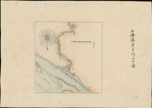 1874 Sudo Manuscript Map of Shanghai Port and Vicinity, China