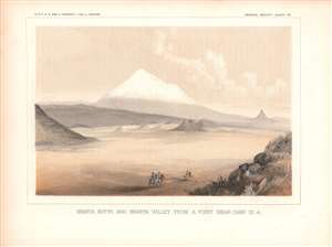1855 Pacific Railroad Survey View of Mt. Shasta, California