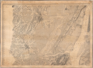 1846 U.S. Coast Survey Nautical Map of New York Bay and Newark Bay