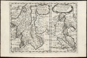 1683 Nicolas Sanson Map of Siam and the Malay Peninsula