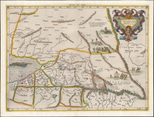 1578 Gerard Mercator Map of Ptolemy's Silk Road