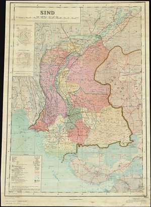 1981 Syed and Survey of Pakistan Map of Sindh Province, Pakistan
