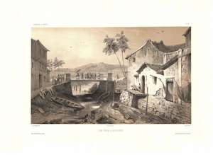 1841 Lauvergne View of the Singapore River, Singapore