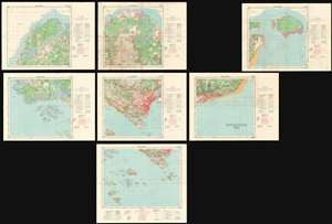 1958 7-Part Official Survey of Singapore Island and City