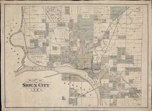 1893 City Plan or Map of Sioux City, Iowa