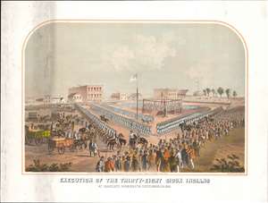 1883 Wise View of 1862 Mass Execution of Sioux, U.S.-Dakota War