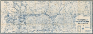 1942 Metsker Map of Skagit County, Washington