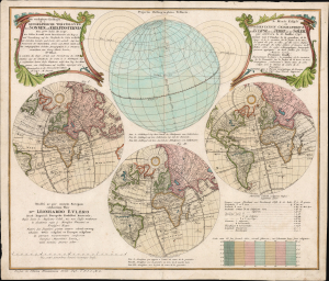 1747 Georg Maurice Lowitz Map of the July 25, 1748 Solar Eclipse