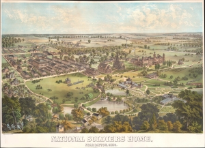 1878 Krebs View of the National Soldiers Home, Dayton, Ohio