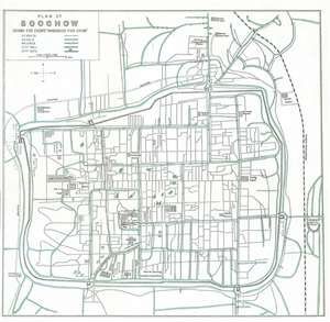 1921 Crow City Map or Plan of Suzhou, China