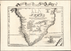 1522 / 1525 Waldseemüller / Fries map of Southern Africa