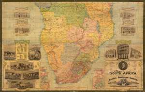 1913 Waterlow Map of South Africa, Rhodesia, and surrounding Territories