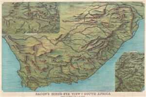 1890 Bacon View Map of South Africa