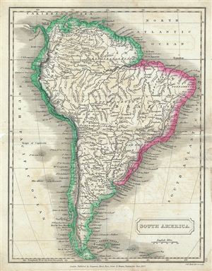 1822 Butler Map of South America