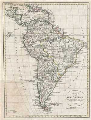 1820 Franz Pluth Map of South America