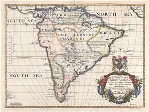 1700 Wells Map of South America