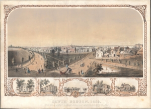 1859 Cole View of South Boston, Massachusetts