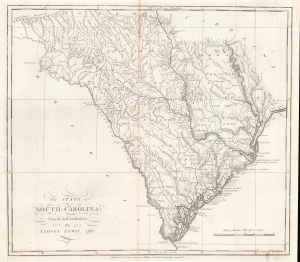 1795 Carey / Lewis Map of South Carolina