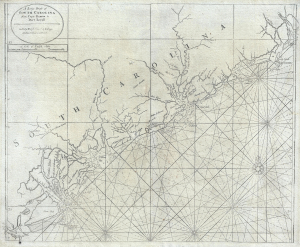 1763 Mount and Page 'English Pilot' Chart or Map of South Carolina