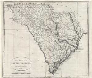 1795 John Reid Map of South Carolina