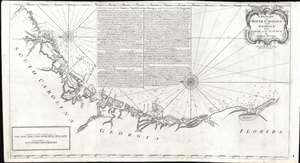 1778 Andrew Hughes Map of the Georgia, South Carolina, and Florida