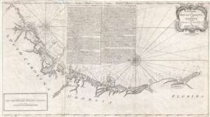 1778 Andrew Hughes Map of the Georgia, South Carolina, and Florida