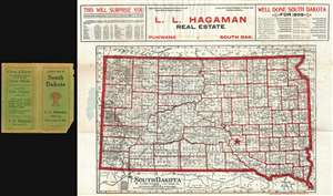1909 Peterson Promotional Real Estate Map of South Dakota