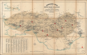 1925 Gordon Pocket Map of the South Wales Coal Fields