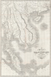 1828 Crawfurd / Walker Map of Southeast Asia - first accurate map of Thailand!