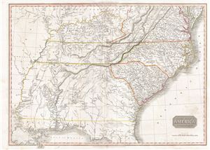 1809 Pinkerton Map of the Southern States
