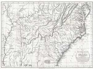1795 Russell Map of the Southern United States
