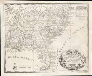 1793 Tiebout Map of the Southern States