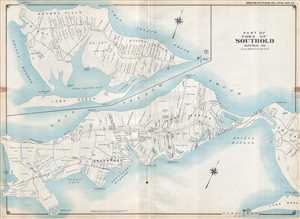1909 Hyde Map of Long Island (Hamptons), North Fork