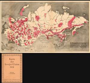 1951 German-Language Austrian Edition of Don Levine's Map of the Gulags