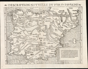 1540 / 1568 Münster Map of Spain