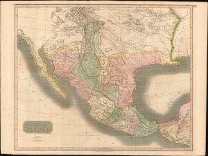 1814 Thomson Map of Mexico and Texas
