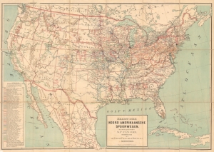 1903 S.F. Van Oss Railroad Map of the United States Promoting Dutch Investment