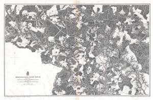 1867 Weyss Map of the Battlefield of Spotsylvania Courthouse, Virginia