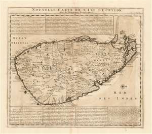 1719 Chatelain Map of Sri Lanka
