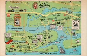 1985 Hird Map of St. Augustine, Florida