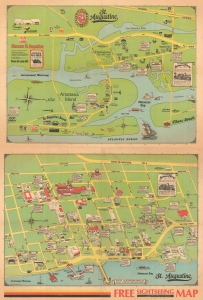 1980 Henry Hird Map of St. Augustine, Florida