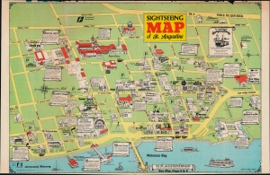 1985 Hird Sightseeing Map of Downtown St. Augustine, Florida