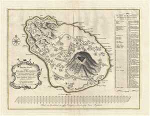 1775 Ottens Map of Saint Eustatius, West Indies